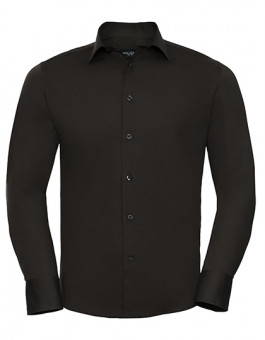 Men`s Long Sleeve Fitted Stretch Shirt